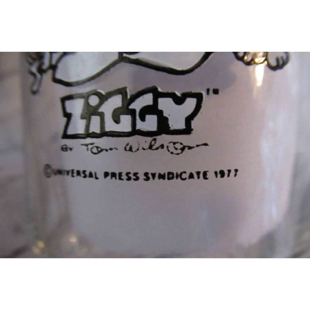 Vintage ZIGGY - Here's To Good Friends - 7Up 1977 Glass Tumbler Tom Wilson Fish - Picture 3 of 3